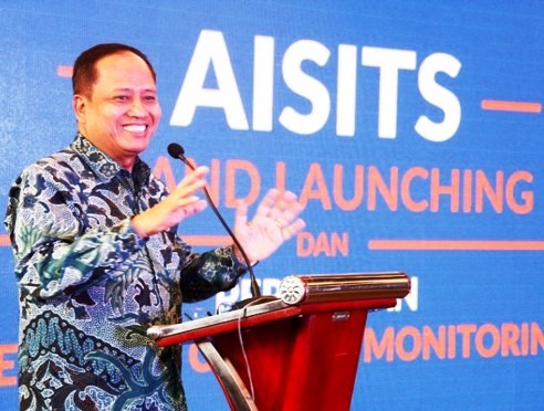 Grand Launching AISITS. Speech by Prof. M Nasir as the Ministry of Research and Higher Education of Indonesia.